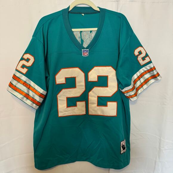 Mitchell & Ness Dolphins #22 Mercury Morris Throwback Jersey Size 56 NFL - Picture 2 of 6